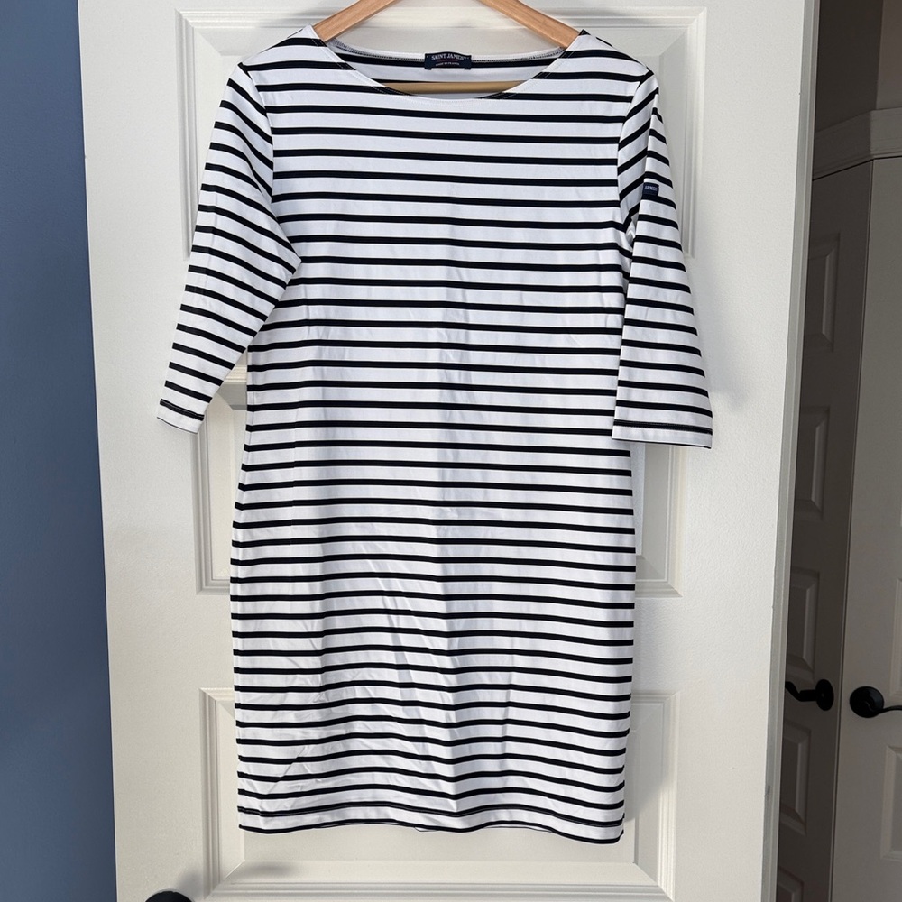 Saint James Propriano Form Fitting Nautical Dress